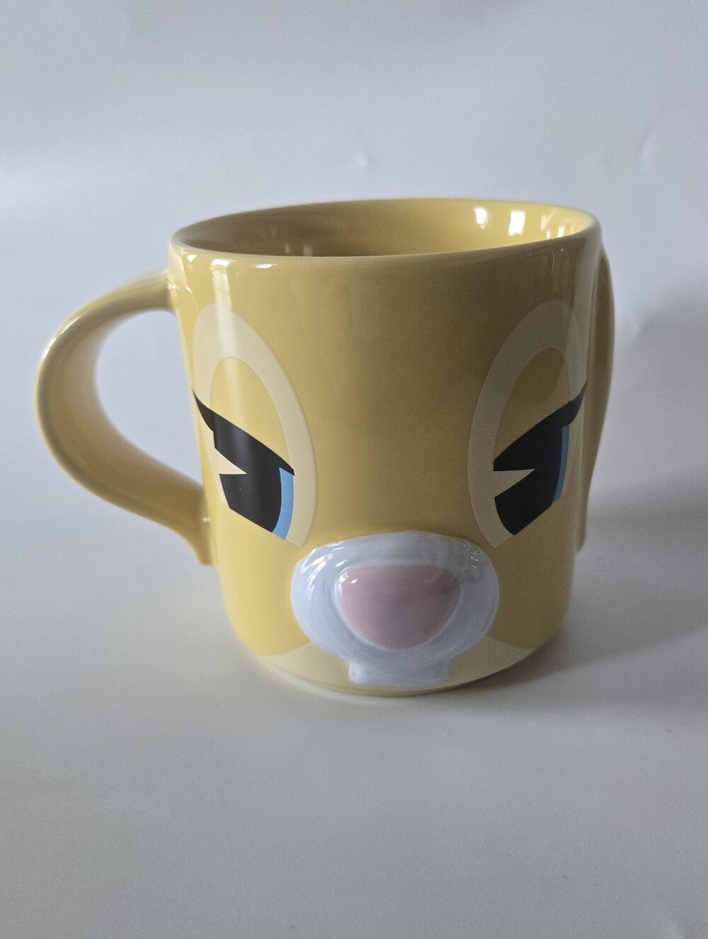 Disney Bambi Miss Bunny Face Yellow Coffee Mug Nostalgia Cute Cartoon 3D